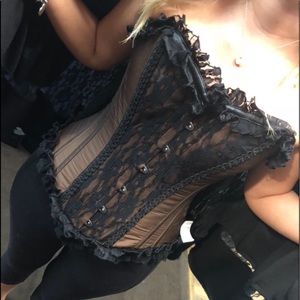 Beautiful brand new Brown and Black bustier!